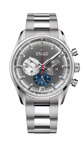 replica Zenith - 03.2040.400/26.M2040 El Primero Chronomaster 42 Stainless Steel / Anthracite / Bracelet