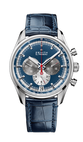 replica Zenith - 03.2040.400/53.C700 El Primero Chronomaster 42 Stainless Steel / Blue / Alligator