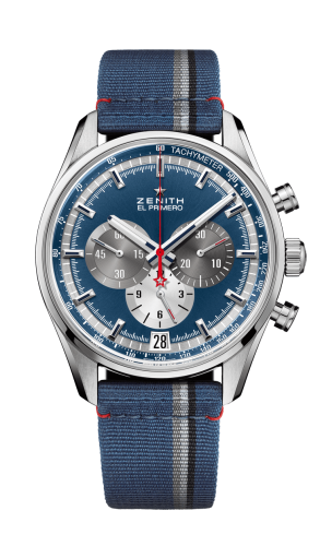 replica Zenith - 03.2040.400/53.C802 El Primero Chronomaster 42 Stainless Steel / Blue / Fabric