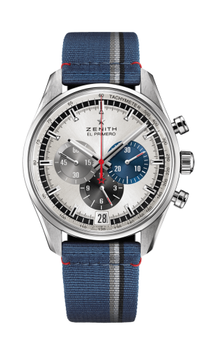 replica Zenith - 03.2040.400/69.C802 El Primero Chronomaster 42 Stainless Steel / Silver / Fabric