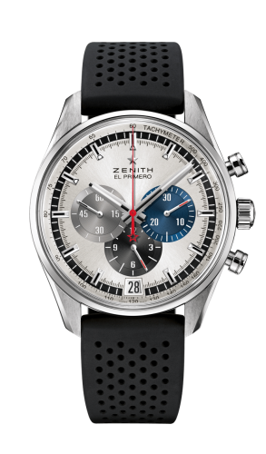 replica Zenith - 03.2040.400/69.R576 El Primero Chronomaster 42 Stainless Steel / Silver / Rubber