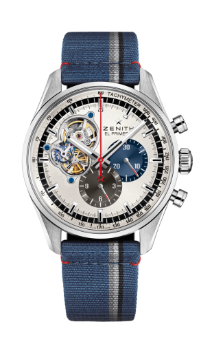 replica Zenith - 03.2040.4061/69.C802 El Primero Chronomaster Open Stainless Steel / Silver 1969 / Fabric