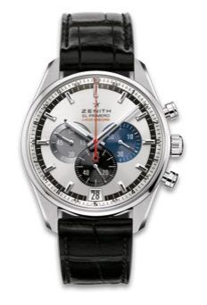 replica Zenith - 03.2041.4052/69.C496 El Primero Striking 10th Stainless Steel / Silver / Alligator