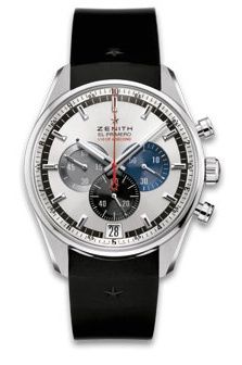 replica Zenith - 03.2041.4052/69.R580 El Primero Striking 10th Stainless Steel / Silver / Rubber