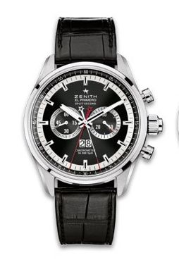 replica Zenith - 03.2050.4026/91.C630 El Primero Rattrapante Stainless Steel / Black / Alligator