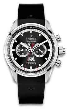 replica Zenith - 03.2050.4026/91.R530 El Primero Rattrapante Stainless Steel / Black / Rubber