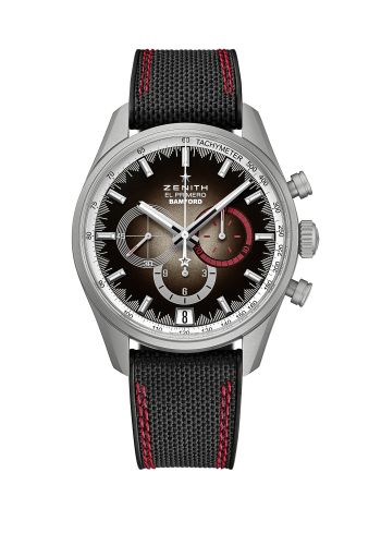 replica Zenith - 03.2082.400/02.R830 Chronomaster El Primero Radar Stainless Steel / Brown / Rubber