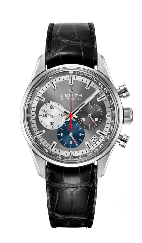 replica Zenith - 03.2150.400/26.C714 El Primero Chronomaster 38 Stainless Steel / Slate / Alligator