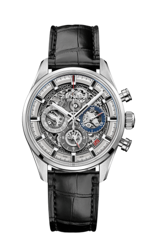 replica Zenith - 03.2153.400/78.C813 El Primero Chronomaster Full Open 38 Stainless Steel / Alligator