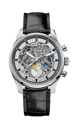 replica Zenith - 03.2530.4047/78.C813 El Primero Chronomaster Grande Date Full Open Stainless Steel / Alligator