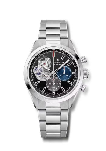 replica Zenith - 03.3300.3604/21.M3300 Chronomaster Open Stainless Steel / Black / Bracelet