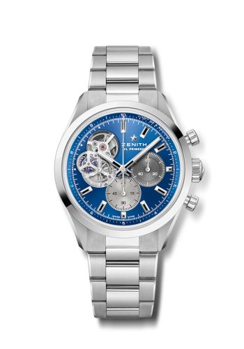 replica Zenith - 03.3300.3604/51.M3300 Chronomaster Open Stainless Steel / Blue / Boutique Edition