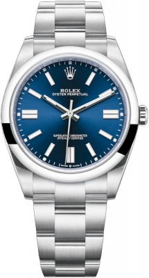 replica Rolex Oyster Perpetual 41mm Mens Watch 124300 Blue