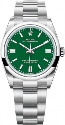 replica Rolex Oyster Perpetual 36mm Midsize Watch 126000 Green