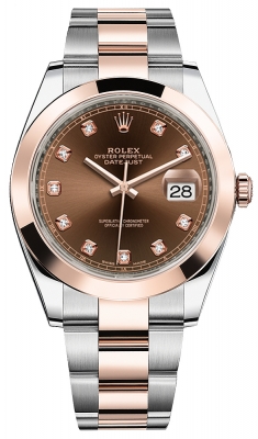 replica Rolex Datejust 41mm Steel and Everose Gold Mens Watch