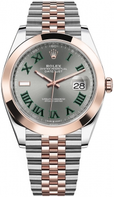 replica Rolex Datejust 41mm Steel and Everose Gold Mens Watch