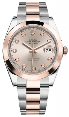 replica Rolex Datejust 41mm Steel and Everose Gold Mens Watch