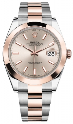 replica Rolex Datejust 41mm Steel and Everose Gold Mens Watch