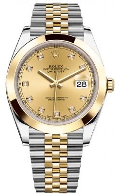 replica Rolex Datejust 41mm Steel and Yellow Gold Mens Watch