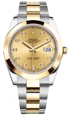 replica Rolex Datejust 41mm Steel and Yellow Gold Mens Watch