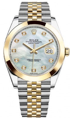 replica Rolex Datejust 41mm Steel and Yellow Gold Mens Watch