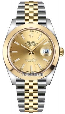 replica Rolex Datejust 41mm Steel and Yellow Gold Mens Watch