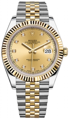 replica Rolex Datejust 41mm Steel and Yellow Gold Mens Watch