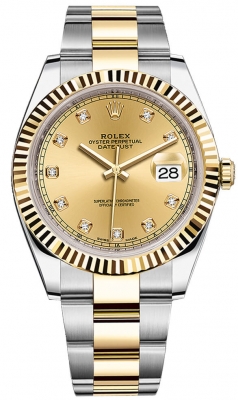 replica Rolex Datejust 41mm Steel and Yellow Gold Mens Watch