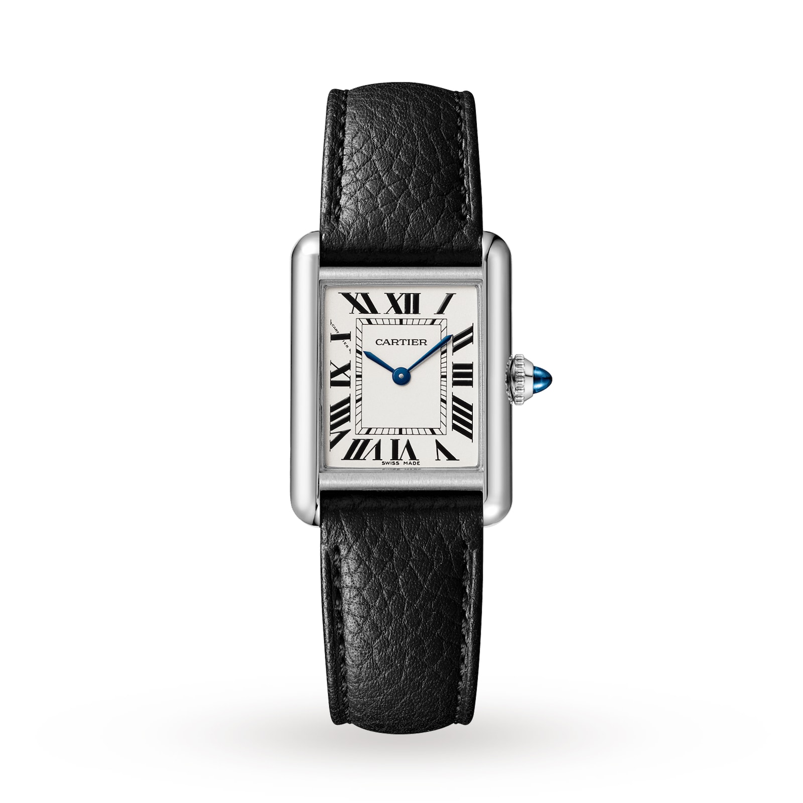 replica Cartier Tank Must Small Model Quartz Movement Steel Leather WSTA0042