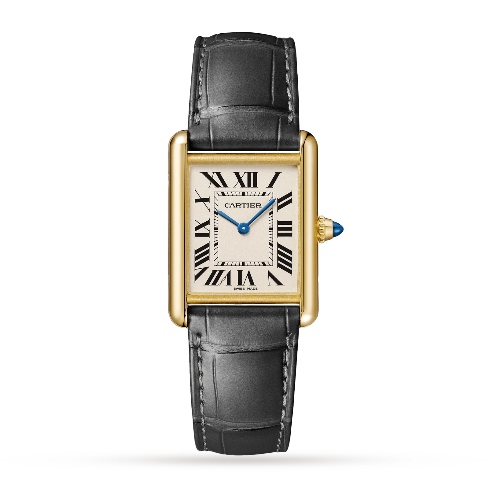 replica Cartier Tank Louis Cartier Watch Large Model Quartz Movement Yellow Gold WGTA0067