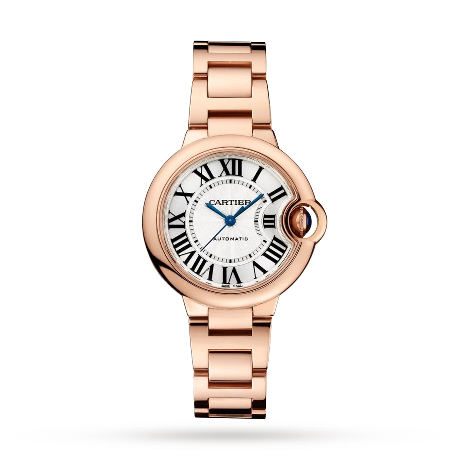 replica Cartier Ballon Bleu De Cartier Watch 33mm Mechanical Movement With Automatic Winding Rose Gold WGBB0042