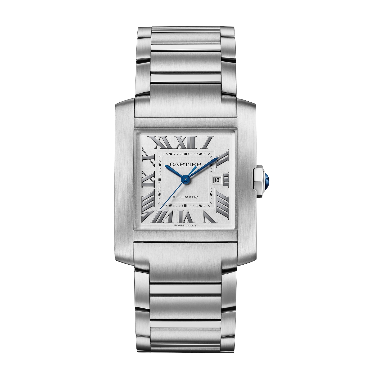 replica Cartier Tank Fran?aise Watch Large Model Automatic Mechanical Movement Steel WSTA0067