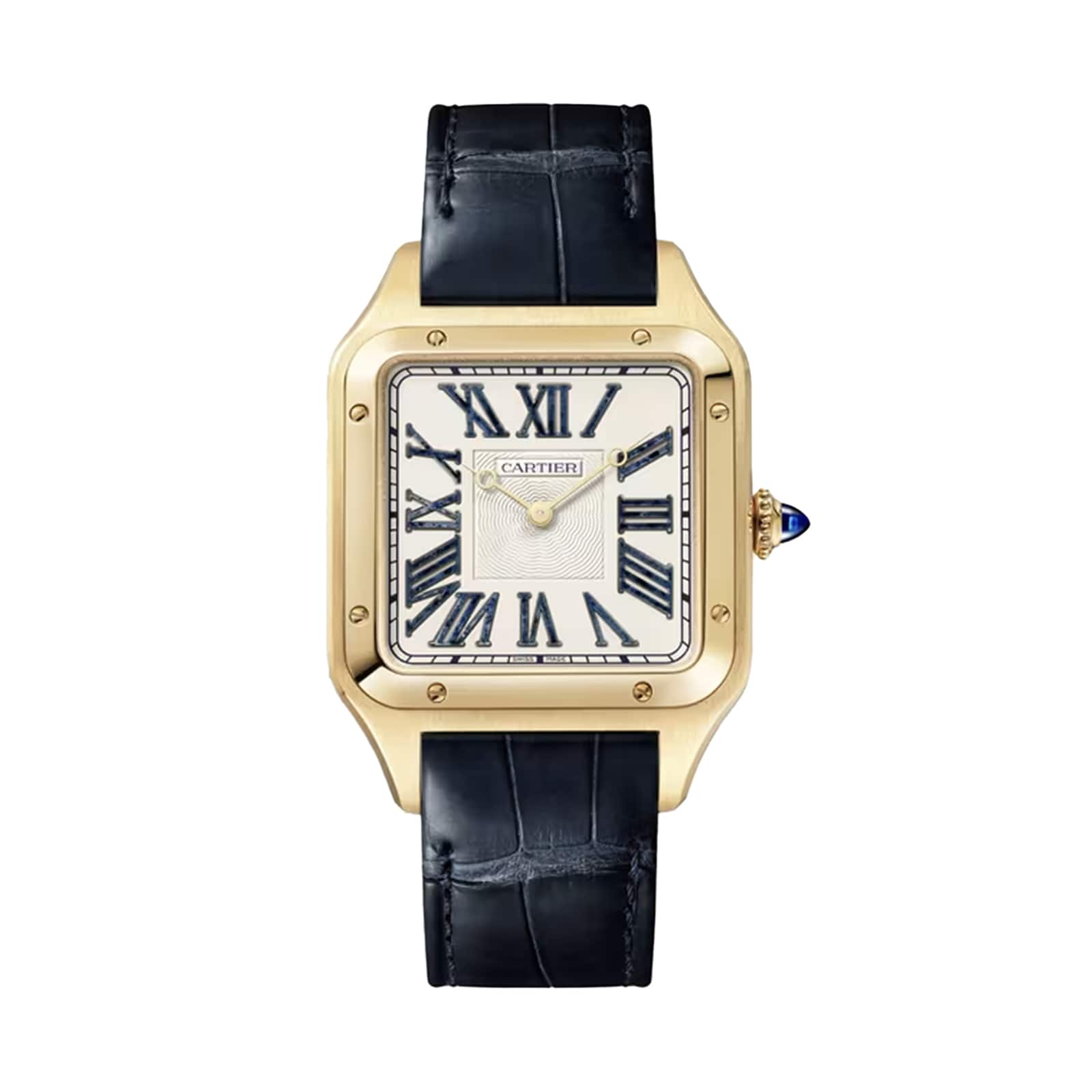 replica Cartier Santos-Dumont Watch Limited Edition XL Model Manual Winding 18K Yellow Gold WGSA0084