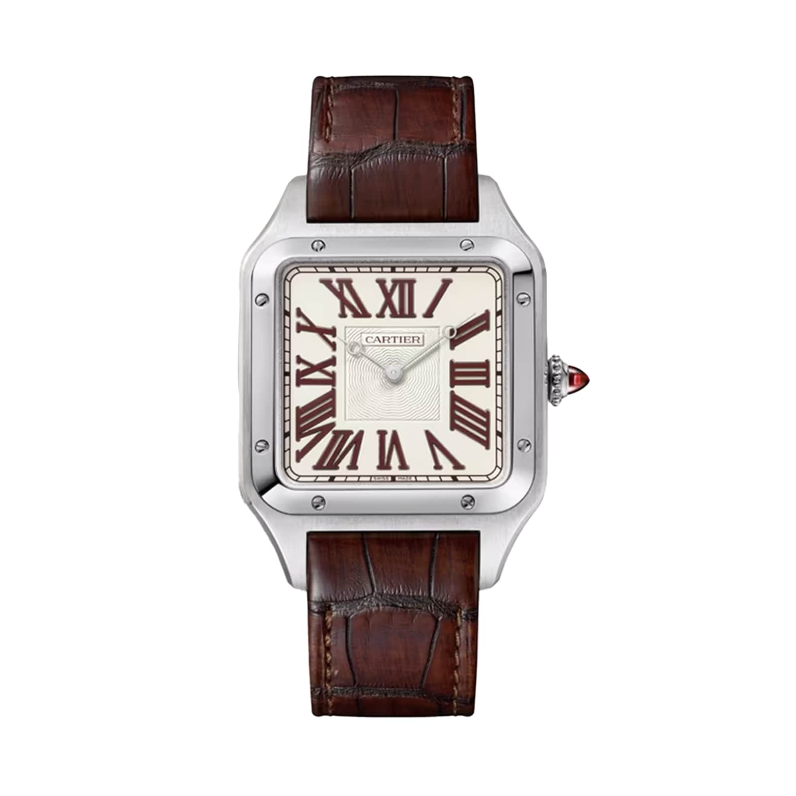 replica Cartier Santos-Dumont Watch Limited Edition XL Model Manual Winding Platinum WGSA0082