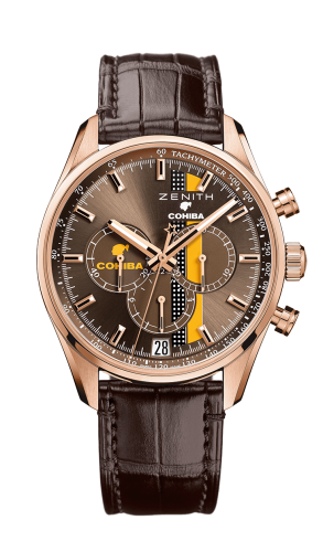 replica Zenith - 18.2041.400/76.C795 El Primero Chronomaster Range Rover 42 Rose Gold / Brown / Alligator