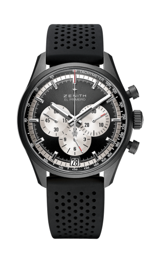 replica Zenith - 24.2041.400/21.R576 El Primero Chronomaster 42 Aluminium / Black / Rubber Strap