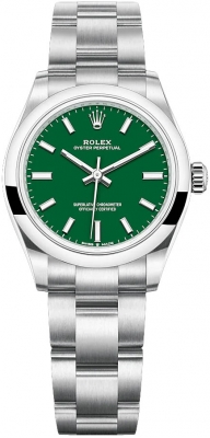 replica Rolex Oyster Perpetual 31mm Ladies Watch 277200 Green