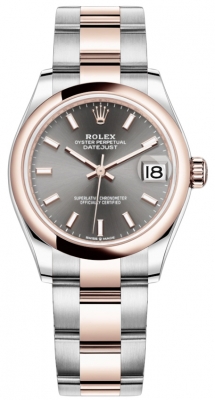 replica Rolex Datejust 31mm Stainless Steel and Rose Gold Ladies Watch