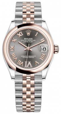 replica Rolex Datejust 31mm Stainless Steel and Rose Gold Ladies Watch