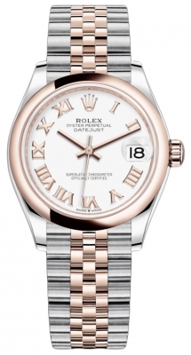 replica Rolex Datejust 31mm Stainless Steel and Rose Gold Ladies Watch