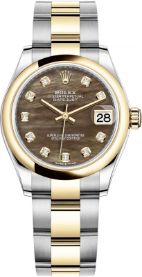 replica Rolex Datejust 31mm Stainless Steel and Yellow Gold Ladies Watch