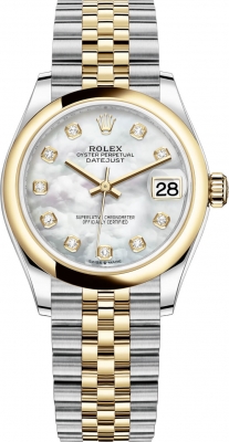 replica Rolex Datejust 31mm Stainless Steel and Yellow Gold Ladies Watch