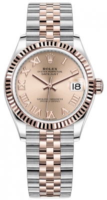 replica Rolex Datejust 31mm Stainless Steel and Rose Gold Ladies Watch