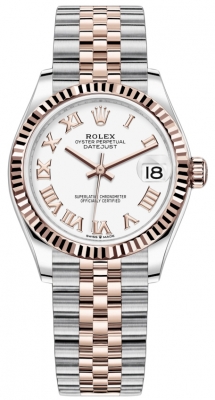 replica Rolex Datejust 31mm Stainless Steel and Rose Gold Ladies Watch