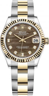 replica Rolex Datejust 31mm Stainless Steel and Yellow Gold Ladies Watch