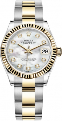 replica Rolex Datejust 31mm Stainless Steel and Yellow Gold Ladies Watch