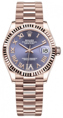 replica Rolex Datejust 31mm Everose Gold Ladies Watch