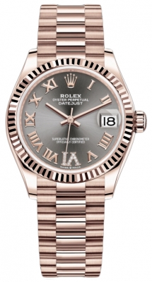 replica Rolex Datejust 31mm Everose Gold Ladies Watch