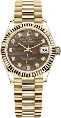 replica Rolex Datejust 31mm Yellow Gold Ladies Watch