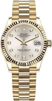 replica Rolex Datejust 31mm Yellow Gold Ladies Watch